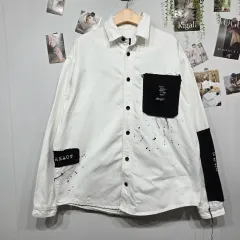 ZARA(ザラ) 白 デニム ワーク ジャケット シャツ