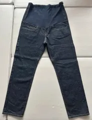 無印良品 妊娠中の女性用 メンズライク デニム パンツ L