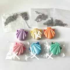 ぴちぴちピッチ ネックレス ペンダント フィギュア ガチャ キーホルダー 貝 パール ペンダント ルチア