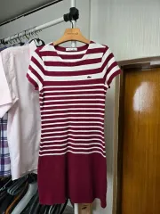 女性 ( 34 ) 90 LACOSTE(ラコステ) 綿 半袖 ワンピース