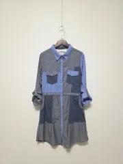 タグに添付 新品 トミーヒルフィガー デニム シャツワンピース S