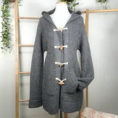 OLIVE DES JP ／ トグル トグルボタン フード ロング カーディガン