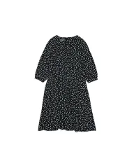 ローラアシュレイ ドットシフォンワンピース