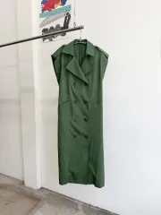 JEANASIS 緑 ノースリーブ ワンピース