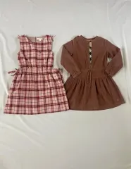 8y 135cm バーバリー キッズ チェック コットン ワンピース