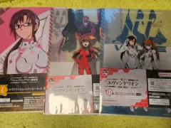エヴァンゲリオン 一番くじ クリアファイル (アスカ マリ) + 弐号機 アクリル