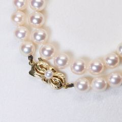 最終価額MIKIMOTO K14アコヤ真珠パールネックレス※証明有 Mチャーム付