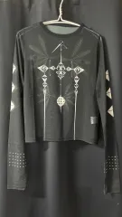 ラジオエヴァ エヴァンゲリオン プリンティングメッシュTシャツ メッシュTシャツ シースルーTシャツ