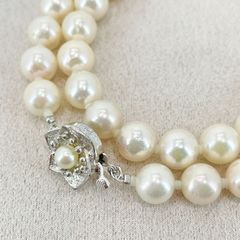 照り◎淡水パール ネックレス 真珠 径6.5mm シルバー留具 - メルカリ