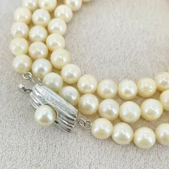 パール セミロング ネックレス シルバー 5.9‐6.4mm/24-2783M