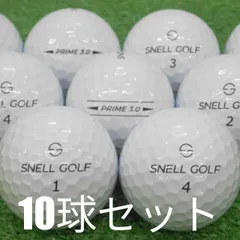 ロストボール ゴルフボール SNELL GOLF MTB PRIME 3.0 ホワイト 10球セット 中古 Aランク 特選 スネルゴルフ プライム ソフトな打感 ドライバーはトップクラスの飛距離性能 アイアンは高スピンで低弾道 バックスピンで戻るアプローチ コ