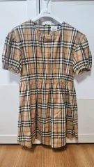 バーバリー キッズ チェック ストレッチ コットン ワンピース 12Y