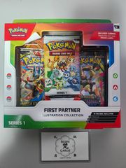 [即日発送]  [パッケージ折れ/破れ等あり] [英語版] 海外限定 Pokemon First Partner Illustration Collection Series 1 ファーストパートナーイラストレーションコレクション プロモ3枚 ステッカー付