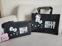 ハローキティ ブラック ドットバッグ ポーチ セット