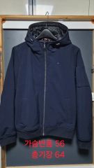 S/M)トミーヒルフィガー ネイビー フーディー アウター