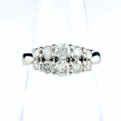 新品☆PT950☆天然ローズダイヤ0.423ct☆天然ダイヤモンド0.24ct 