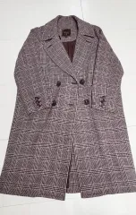 サースデーアイランド ハウンドトゥースチェック ウールコート F/W1105