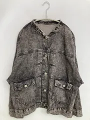 AS KNOW AS PINKY アズノゥアズピンキー デニムジャケット M グレー