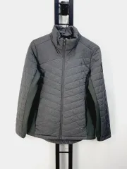 THE NORTH FACE ザノースフェイス 軽量 ダウン Vモーション マクマード ジャケット チャコール レディース m 90