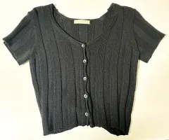 ニット 半袖 カーディガン FREE