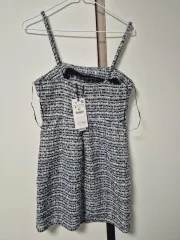 未使用 ZARA(ザラ) ツイード ワンピース S サイズ