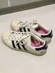 adidas(アディダス) スーパースター 245 (アンドレ サライバ クリーム 白 コア ブルー