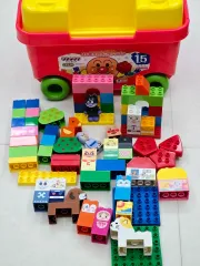 BANDAI アンパンマン ブロック ボックス LEGOブロック 動物園 ブロック セット 日本国内限定