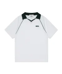 ガールズスケートボード ADVERTYPE LOGO COLLAR Tシャツ(白)