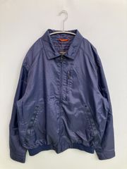 DOCKERS ドッカーズ ブルゾン L ネイビー ナイロン 無地 ブランドロゴ ショート丈 フードなし ジップアップ