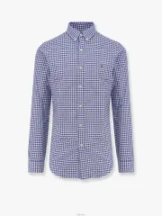 M ポロ ラルフ ローレン メンズ シャツ クラシック オックスフォード ロング スリーブ 青