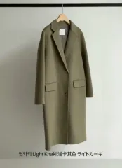 Free! レディース ハンドメイド ロングコート (ウール80%)