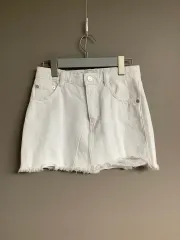 ZARA(ザラ) 白 デニム スカート S サイズ ミニスカート