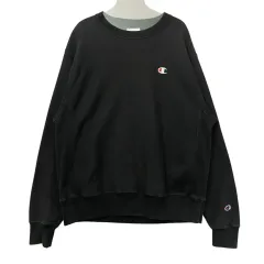 Champion(チャンピオン) リバースウィーブ 黒 起毛裏地 パーカー M