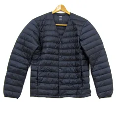 ユニクロ ダウンジャケット ジャンパー アウター ウルトラライトダウン メンズ Mサイズ ネイビー UNIQLO 【中古】