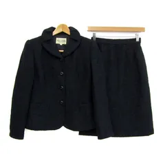 ミスアシダ セットアップ 上下セット ジャケット スカート ウール レディース 7サイズ ネイビー miss ashida 【中古】