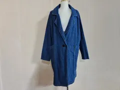 カジュアル ルーズフィット デニム マウンテンパーカー ジャケット