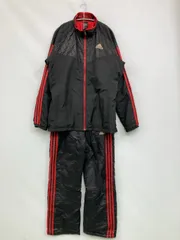 adidas アディダス セットアップ O ブラック 無地 ブランドロゴ ライン柄 シングル