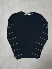 UNIQLO(ユニクロ) LEMAIRE(ルメール) 部分 ストライプ ニット S