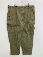 UNIQLO ユニクロ カーゴパンツ XL カーキ クロップド・半端丈 コットン 無地 スタンダード ストレート レギュラー