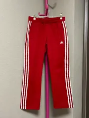 アディダス レディース トラックパンツ トレーニングパンツ _ レッド