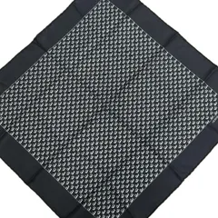 HERMES(エルメス) スカーフ美品  カレ40 黒×シルバー