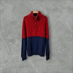 Tommy Hilfiger(トミーヒルフィガー) ハーフジップ コットン ニット セーター