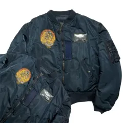 アヴィレックス ブルドッグ パッチ ma-1 パイロットジャンパー ジャケット 40