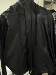 삥줄 クロップド ライダースジャケット