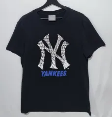 M (95) MLB ニューヨーク・ヤンキース ブラック 半袖T