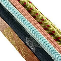 帯締め 優品 帯締め5本セット 水色 正絹 和装小物  【中古】