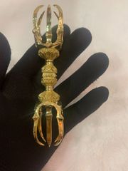 希少 金剛杵 五鈷杵 法具 チベット密教 ビンテージ バジュラ 仏教美術