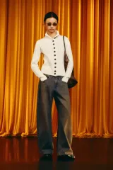 (新品/26ss) ザラ ハイネック ケーブル ニット ジャケット M