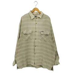 ユーズドフルギ USED古着 {{RUSTY}} インド製 フラットポケット ロングスリーブチェックシャツ メンズ  XL