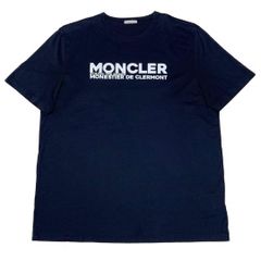 極美品〕モンクレール ロゴ ネイビー Tシャツ S 国内正規品 5S566